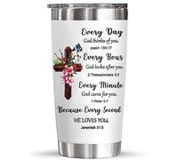 YXOTJHS Christian Gifts for Women, Inspiration Religious Gifts, Bible Verse Encouragement Gifts, Thank You Gifts, Birthday Gifts for Women, Mom, Friend, Sister -20 Oz Stainless Steel Tumbler