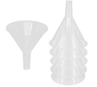 YXQ 12Pcs Plastic Filter Funnel 60mm Dia Clear Funnels with Spout for Science Lab Water Bottle Filling Liquid Transfer