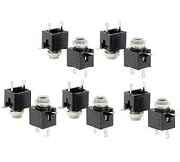 YXQ 3 Pins Female 3.5mm Mono TS Jacks Plug Socket Connectors Switch PCB Panel Chassis Mount,10-Piece