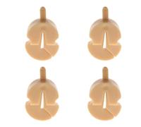 YXQ 4Pcs Tourte Style Violins Mute Rubber 27x16x8mm Small Violas Ultra Practice Silencer,Orange