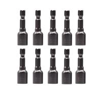 YXQ 5/16 Nut Driver Magnetic Power 8mm Socket Adapter Drill Impact Bit Set 1/4 inch Hex for Power Tools, 10-Piece