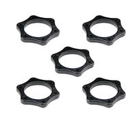 YXQ 5Pcs Mic Anti-Rolling Ring 38mm Handheld Microphone Rubber Anti Slip Shockproof Hexagonal Protection Rings,Black