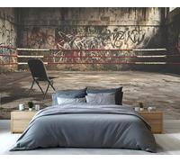 YXQAIED Abandoned Factory Wallpaper, Urban Graffiti Wallpaper for Living Room, Industrial Factory Bedroom Wallpapers, Photo 3D Wall Murals for Adults Room Decor (Not Peel and Stick)