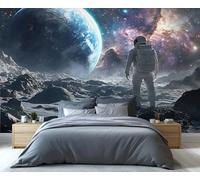 YXQAIED Astronaut Wallpapers Space Planet Photo Wallpaper Galaxy Sci-Fi Mural Wallpaper for Kids Bedroom Living Room Mural Poster 260x175cm