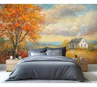 YXQAIED Clouds Wallpaper 366x254cm, Landscape Wallpaper for Living Room, Country Roads Photo Wallpapers, Forest Wall Murals for Living Room Poster Decor (Not Peel and Stick)