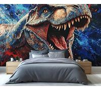 YXQAIED Dinosaur Wallpaper, Wild Animals Wallpaper for Bedroom, Jurassic Living Room Wallpapers, 3D Large Mural & Kitchen Decor Poster (Not Peel and Stick)