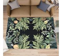 YXQAIED Evergreen Pinecone Rug, 60x90cm, Forest Foliage Rugs Bedroom for Boys Girls - Botanical Gree Indoor Large Area Rugs, Washable Non Slip Small Carpet for Living Room