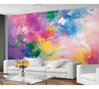 YXQAIED Graffiti Wallpaper, Abstract Colors Wallpaper for Living Room, Pop Art Bedroom Wallpapers, Photo 3D Wall Murals for Adults Room Decor (Not Peel and Stick)