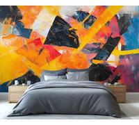 YXQAIED Graffiti Wallpaper, Street Art Wallpaper for Living Room, Abstract Wallpapers for Bedroom, Colorful Paint 3D Mural Photo & Room Decor (Not Peel and Stick)