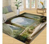 YXQAIED Italy Hallway Rug - 70 x 140 cm Arched Garden Runner Rugs for Kitchen, Mediterranean Decor Hallway Runner Rugs Washable & Non Slip Small Carpet for Home Decor