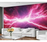 YXQAIED Lightning Wallpaper, Sky Wallpaper for Bedroom Natural Disasters Living Room Wallpapers, Rainy Weather 3D Photo Murals for Kitchen Decor, 366x254cm (Not Peel and Stick)
