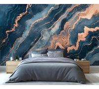 YXQAIED Marble Wallpaper, Abstract Marble Mural & Home Decor, Cracked Textured Wallpaper Wall Murals for Bedroom Living Room Decor (Not Peel and Stick)
