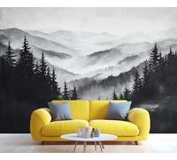 YXQAIED Mountain Wallpaper, Natural Landscapes Wallpaper for Living Room, Vintage Bedroom Wall Paper, Not Self Adhesive 3D Mountains 3D Large Mural & Home Decor Poster, 366x254cm