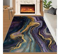 YXQAIED Rug - Marble Home Decor & Gifts, 140x200cm Area Rug, Fluid Marble Rugs for Living Room, Nordic Multicolor Washable Rugs for Bedroom, Indoor Carpet, Soft & Non slip