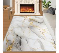 YXQAIED Rug - Marble Home Decor & Gifts, 80x150cm Area Rug, Gray Marble Rugs for Living Room, Nordic White Gray Washable Rugs for Bedroom, Indoor Carpet, Soft & Non slip