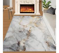 YXQAIED Rug - Marble Home Decor & Gifts, 90x150cm Area Rug, Gray Marble Rugs for Living Room, Nordic Grey Washable Rugs for Bedroom, Indoor Carpet, Soft & Non slip