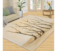 YXQAIED Rugs 80x150cm Tree Area Rug Tree Trunk Pattern Carpet Desert Rug Non-Slip Floor Carpet Washable for Living Room & Home Decor