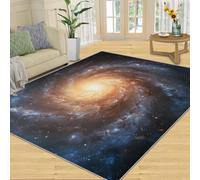 YXQAIED Spiral Galaxy Rug for Runner 70x140cm, Universe Nebula Hallway Rug, Outer Space Home Decor Rugs, Non-Slip Carpet for Living Room Kitchen Bedroom Office Rugs