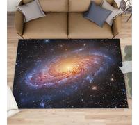 YXQAIED Spiral Galaxy Rugs for Kitchen, 60x110cm Space Nebula Runner Rug, Cosmic Starry Sky Decorative Rug, Washable Indoor Floor Mat, Soft Home Decor