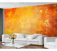 YXQAIED Wallpaper Burned Orange 100x70cm, Graffiti 3D Photo Wallpaper, Abstract Wall Murals for Bedroom Living Room Poster Decor Wallpapers (Not Peel and Stick)