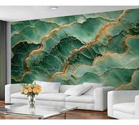 YXQAIED Wallpaper - Marble Home Decor & Mural, Green Marble Bedroom Wallpaper, Emerald Green Wallpapers Mural for Living Room, Not Self-Adhesive 3D Printed Large Murals