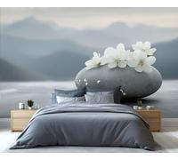 YXQAIED Wallpaper - Zen Wallpaper Mural for Bedroom, Meditation Home Decor & Large Mural, Nature Landscape Living Room Wallpapers, Not Self-Adhesive - Wall Decor