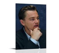 YXRONG Actor Leonardo DiCaprio Poster Decoration Oil Painting Canvas Poster Art Painting Bedroom Decoration 16x24inch(40x60cm) Frame-style