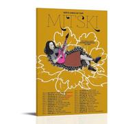 YXRONG Mitski Singer Music Album Poster Decoration Oil Painting Canvas Poster Art Painting Bedroom Decoration 12x18inch(30x45cm) Frame-style