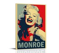 YXRONG Movie Actor Marilyn Monroe 1 Poster Decoration Oil Painting Canvas Poster Art Painting Bedroom Decoration 16x24inch(40x60cm) Frame-style