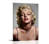 YXRONG Movie Actor Marilyn Monroe 2 Poster Decoration Oil Painting Canvas Poster Art Painting Bedroom Decoration 08x12inch(20x30cm) Frame-style