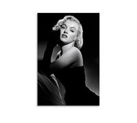 YXRONG Movie Actor Marilyn Monroe Poster Decoration Oil Painting Canvas Poster Art Painting Bedroom Decoration 24x36inch(60x90cm) Unframe-style