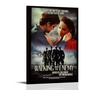 YXRONG Walking with The Enemy 1 Classic Movie Poster Decoration Oil Painting Canvas Poster Art Painting Bedroom Decoration 12x18inch(30x45cm) Frame-style
