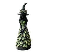 YXRRVING Enchanted Autumn Witch Figurine - Resin Statue For Halloween Decor,Halloween Spooky Leaf Gown,Autumn with Witch Statue Witch