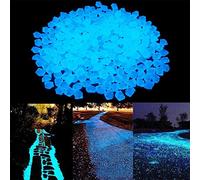 YXRRVING Glow in The Dark Stones,Glowing Gravel for Garden - Luminous Pebbles Stepping Stones for Garden, Decorative Glowing Garden Pebbles Stones for Fish Tank, Pathway, Yard