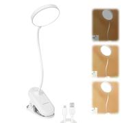 YXRRVING LED Desk Lamp Rechargeable 3 Modes Dimming Brightness Sensitive Control Eye On Light Care For Bedroom Clip Reading Book Mabl