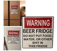 YXRRVING Warning Beer Fridge Magnet, Hilarious Beer Fridge Magnet，DO NOT Put Food, Water, OR Other Shit in This Fridge,Funny Stickers Funny Magnets 11