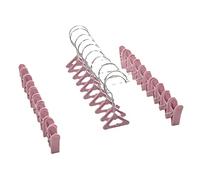 YXSH Trouser Hangers 10 Pack Skirt Hangers With Adjustment Plastic Grip Pant Hangers Antislip Organizer Storage Rack Holder Hook Home