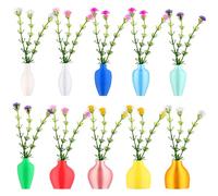 YXSJAS 10Sets Cute Mini Vase Magnets for Fridge Funny Small Plant Magnets Tiny 3D Plant Vase for Refrigerator Decoration Flower Pots Thoughtful for Plant Lovers for Kitchen Locker Kitchen Office