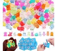 YXSJAS 150 Pcs Luminous Mini Resin Animals Blind bags-Glow In The Dark Mini Resin Animals Mixed Mysterious Bags for Micro Landscape Fairy Garden Decor Dollhouse Accessories Party Favors Surprise Gifts