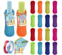 YXSJAS 16 Sets End of Year Student Gift Includes Reusable Ice Pop Sleeves Antifreezing Sleeves Have a Cool Summer Cards with 2 Rolls Ribbon for Summer Birthday Party Favors Classroom Rewards