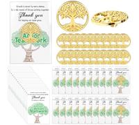 YXSJAS 20 Sets Employee Appreciation Pin Gifts Bulk Inspirational Tree Lapel Pin Team Building Recognition Badge Brooches with Thank You Card Bag for Employee Colleague Staff Nurse Teacher Volunteer