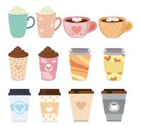 YXSJAS 24 Pack Coffee Cup Sticky Notes -Cute Self Sticky Notepads Self-Stick Memo Pads Sticky Note Pads for Coffee Lover Office School Class Reward Employee Birthday Party Favors Goodies Bag Fillers