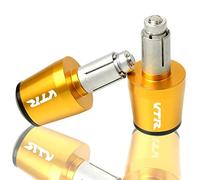 YXSM For Honda VTR1000F/FIRESTORM VTR 1000 F 1998-2005 Motorcycle Handle Bar End Handlebar Grips Ends Sliders Cap Plug Slider Counterweight Cover (Color : Gold)