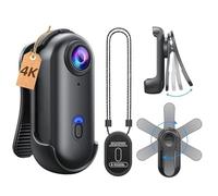YXSPHM 4K Thumb Action Camera, Tiny Size, Mount Anywhere, Small Body Camera with Spring Clip, Portable Vlogging, Hands-Free POV Recording, Helmet Cam for Cycling, Motorcycle