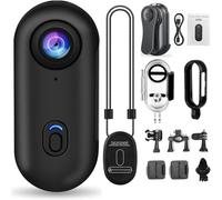YXSPHM i3 4K Thumb Action Camera, Tiny Size, Mount Anywhere, Small Body Camera with Spring Clip, Portable Vlogging, Hands-Free POV Recording, Helmet Cam for Cycling, Motorcycle