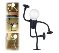 YXtecd Changeable Shape Funny Sportsman Night Light with Suction Cup, Mini Night Light, DIY Shape Night Lights Fun Night Light Bulbs, Cute Table Night Light for Bedroom Living Room