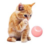 YXthognyx Intelligent Automatic Rolling Pet Ball, Cat Toy Smart Ball, 360 ° Rotating Smart Cat Toy Balls with LED Light, Stimulating the Cat's Chasing Nature (pink)