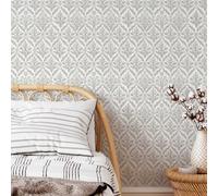 YXTII Beige Boho Floral Peel and Stick Wallpaper, 393.7" x 17.3", 47.4 sqft Coverage, Self-Adhesive, Removable, Vintage, Botanical Pattern