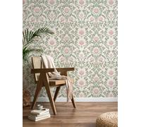 YXTII Peel and Stick Wallpaper Pink Floral Damask Wallpaper Retro Wallpaper Victorian Wallpaper Self Adhesive Wallpaper for Bedroom Decorative Self Adhesive Shelf Drawer Liner