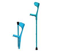 YXW Fashion Adult Folding Crutch, Adjustable Aluminum Forearm Crutch with Arm Support, Non-slip Rubber Tip, Ergonomic Handles, for Women and Men Tall 150-196cm, 1 Count